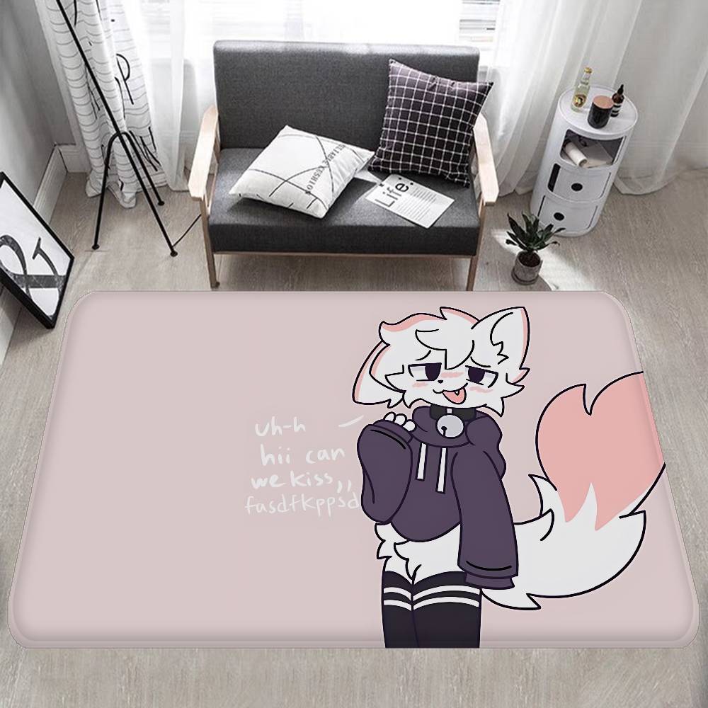 Boykisser Silly Cartoon Entrance Door Mat Nordic Style Bedroom Living Room Doormat Home Balcony Anti-Slip Modern Home Decor