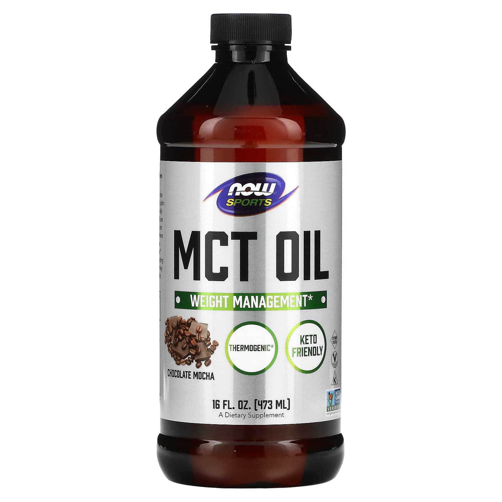 

Sports, Mct Oil, Chocolate Mocha, 14G, 473Ml(16Fl Oz)
