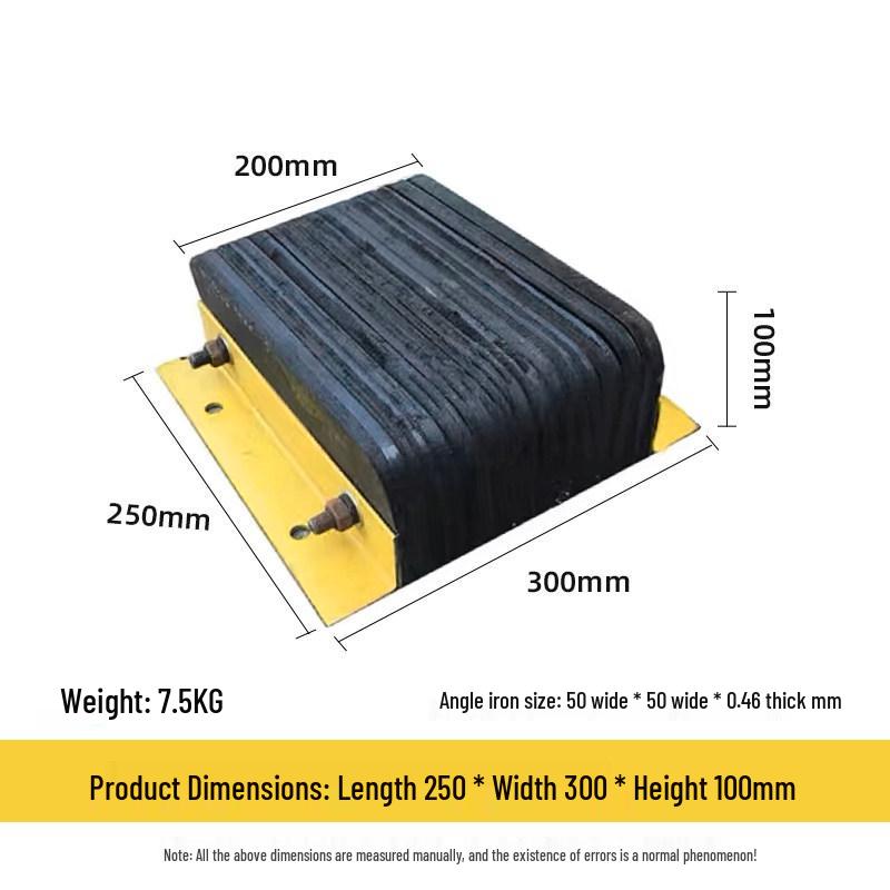 Rubber Anti-Collision Pad Car Stopper for Warehouse Dock and Truck Unloading