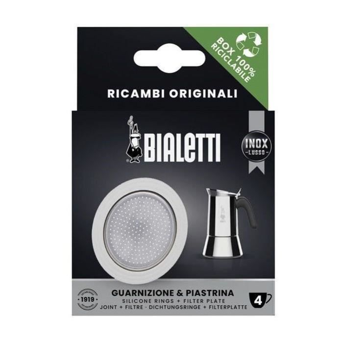Filtre inox - BIALETTI - Avec un joint silicone pour cafetière Italienne Inox 4 tasses