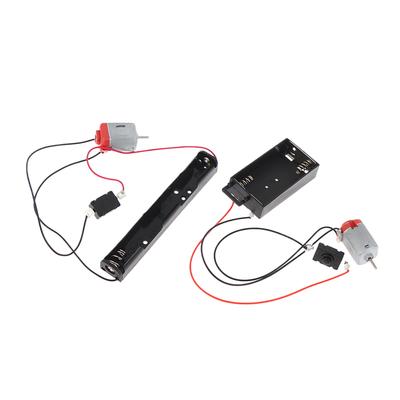 Kit Motore 130 Con Custodia per 2 Batterie e Interruttore 16500 Giri/min Mini Motore Elettronico Studente Fai-da-te Kit Modelli Circuito