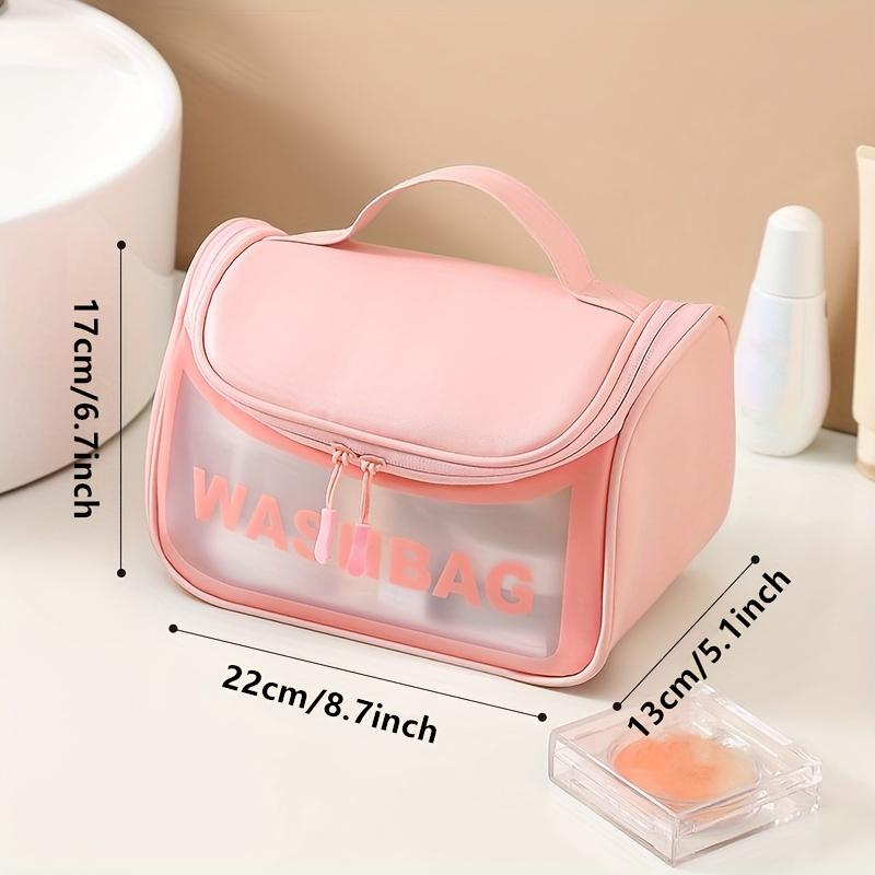 Home Travel Transparent Makeup Bag Toiletries Bag Bath Supplies Storage Bag Waterproof Travel Cosmetic Bag Wash Beauty Kit