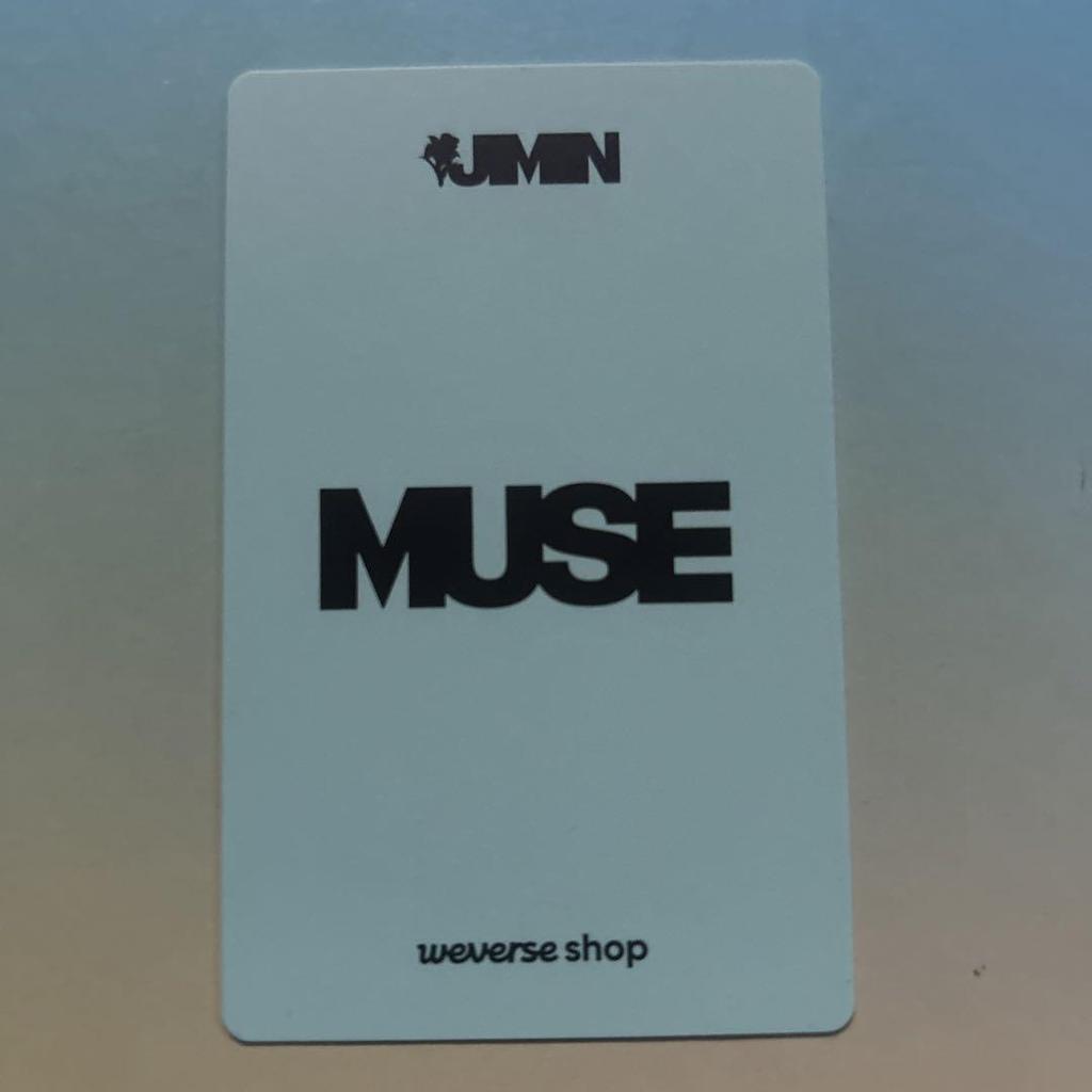 [USED] BTS Jimin trading card solo album MUSE purchase bonus card JIMIN