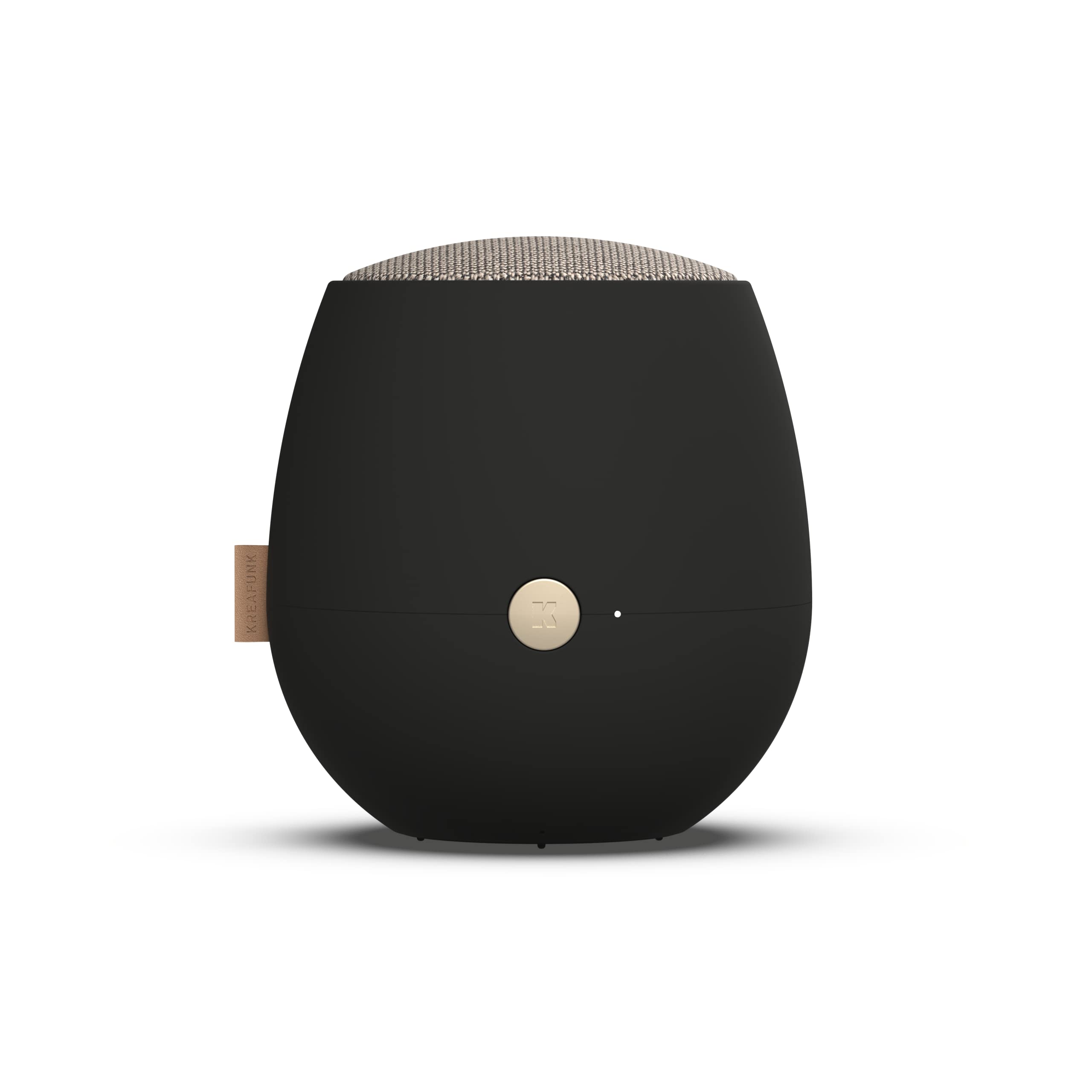 

Беспроводная колонка KREAFUNK Black Jazz Plus Black с уровнем водонепроницаемости IPX5 TWS. Возможность подключения 2 устройств одновременно. Совместимость с микрофоном.