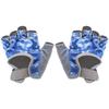 NonSlip Blue Half Finger Cycling Children S Gloves Fitness Riding Protective Equipment(XXS )