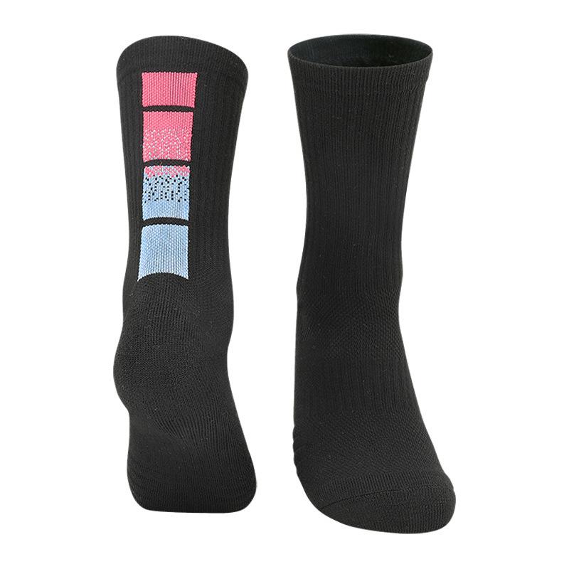 Thickened Towel Bottom Medium Tube Basketball Socks Men'S Socks Actual Combat Elite Socks Sweat-Absorbing Non-Slip Running Sports Socks