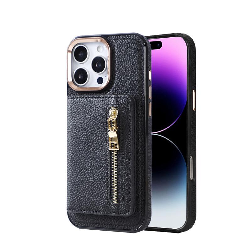 iPhone17AIR Magsafe Magnetic Two-in-One Zipper Case with Metal Camera Frame and Buttons