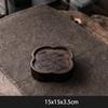 Tea Art Tools Sandalwood Pot Bearing Japanese Black Whole Wood Solid Wood Dry Brewing Table Small Tea Table/pot Holder/pad/plate