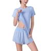 Women's Quick-Dry Yoga & Running Set - Loose, Slimming, Breathable, Short Sleeve Summer Fitness Apparel