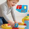 DIY Magnetbahn Zugspielzeug zum Zusammenbauen für Kinder Elektronisches Magisches Schienenauto Konstruktion Kinder Lernspielzeug Weihnachtsgeschenk