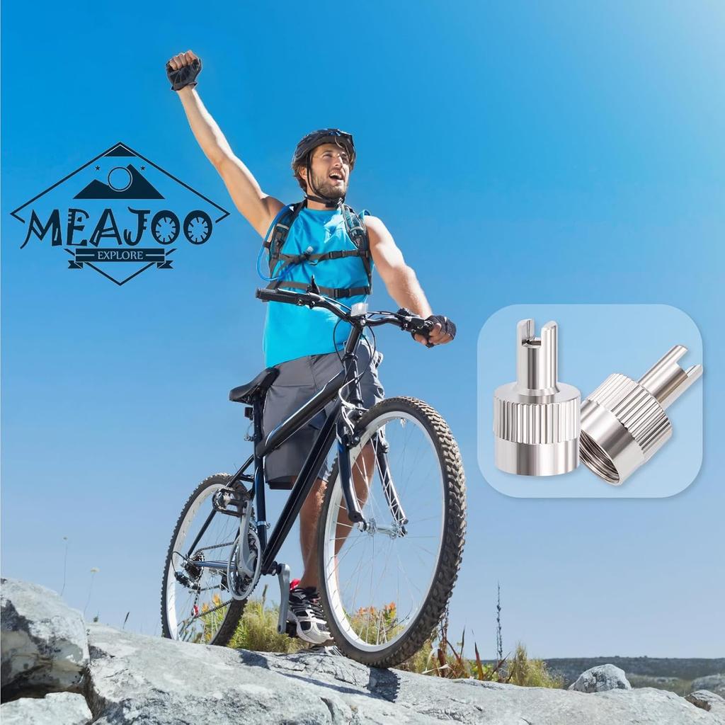 10PCS Tire Valve Stem Caps, Nickel Brass Slotted Slot Valve Stem Caps with Valve Core Remover, with O Rubber Ring, Universal for Cars, SUV, Trucks,