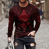 Mexico Eagle Flag 3D Print Men Long Sleeve T Shirt Fashion Comfortable  T-shirt Casual O-neck Pullover Autumn Loose Men's Tops