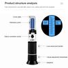 ATC Handheld Refractometer 0-40% Brix 0-25% Alcohol Wine Refractometer Sugar Brix Meter Wort Specific Gravity Wine Tester