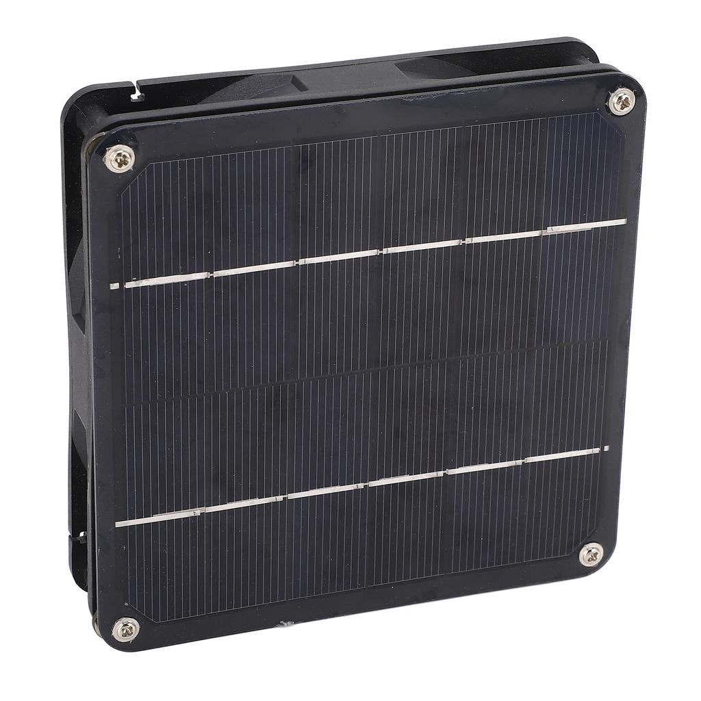 Solar Panel Powered Fan Kit 20W Monocrystalline Solar Panel Exhaust Fan Kit for Outdoor Travel Greenhouse