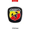 44mm 71mm 75mm 89mm Car Front Rear Logo Auto Grille Emblem sticker steer wheel Accessories For Fiat Abarth 500 Bravo Punto Panda