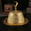 Premium Arabic Style Metal Fruit Tray Durable Alloy Construction Decorative Middle Eastern Bowl For Entertaining Guests