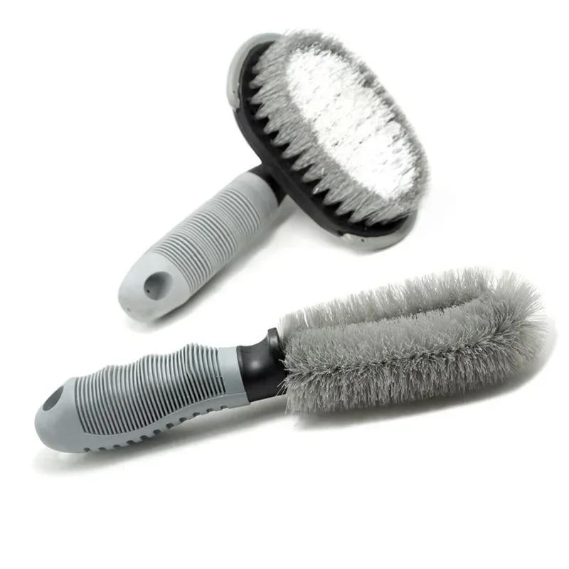 Motorcycle Car Tire Rim Brush Wheel Hub Cleaning Brushes Car Wheels Detailing Cleaning Accessories Tire Auto Washing Tool Brush