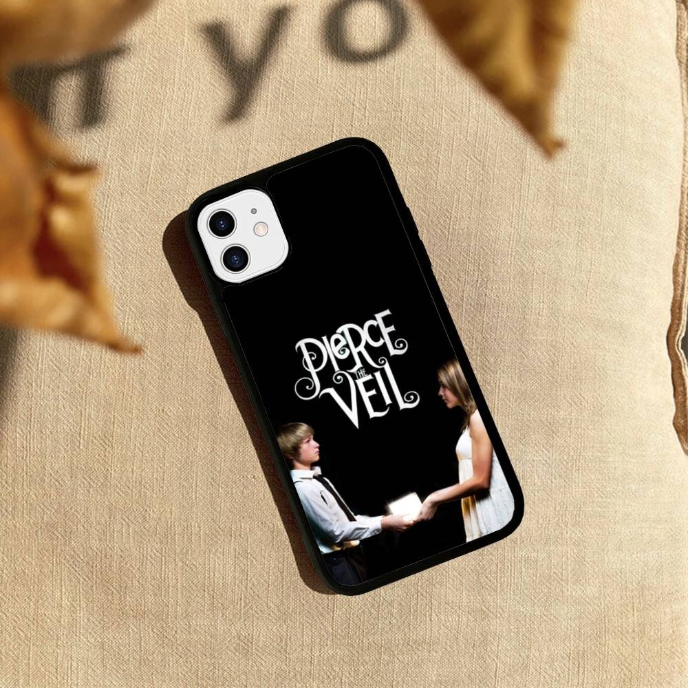 P-Pierce The Veil Band PC+TPU Phone Case For iPhone 17 16 15 14 PRO MAX 11 12 13 PLUS MINI Cover