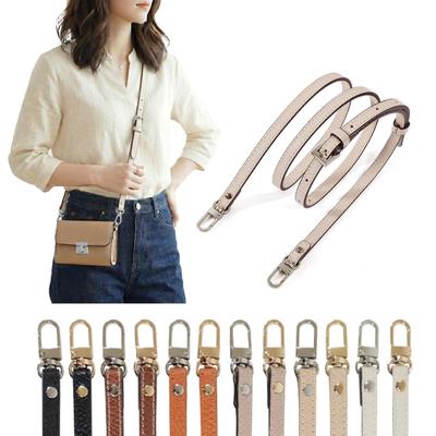 Echtes Leder Schulter Dünnes Smartphone Schulter Rindsleder für Ledergürtel x [masamilk] Riemen, 0,9 cm Breit, Riemen, Leder, Taschen, (Off-White Silber)