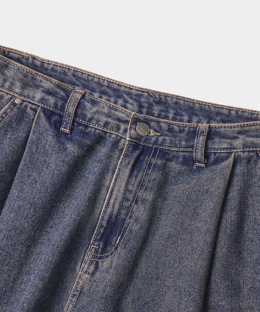 Dimiteulibeullaeg Asi Essential Curved Balloon Denim Pants_Yellow Wash