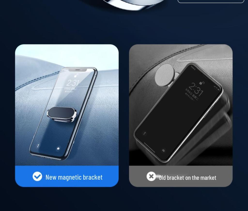 Nuovo supporto magnetico per telefono da cruscotto in lega 2025