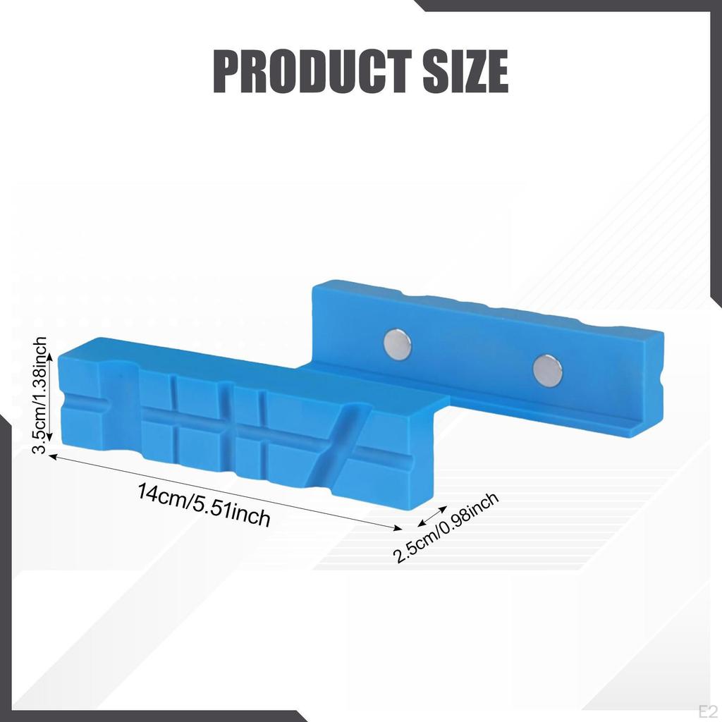 2 Pieces Multi-purpose Vise Jaw Pads Jewelry Making for Any Metal Bench Vice Home Portable