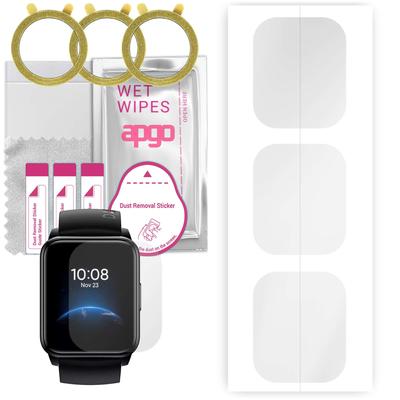 3x Apgo Hydrogel Screen Protector for Realme Watch 2, Hydrogel Film, with Positioning Layer Easy Installation