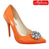 Fashion Aphixta 12cm Super High Stiletto Heels Women Pumps Luxury Big Transparent Diamonds Buckle Official Party Shoes Big Size 35-50