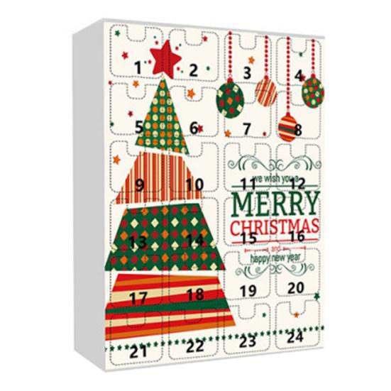 2025 Christmas Snowman Countdown Calendar 24-Day Advent Calendar Deer Hat Tree