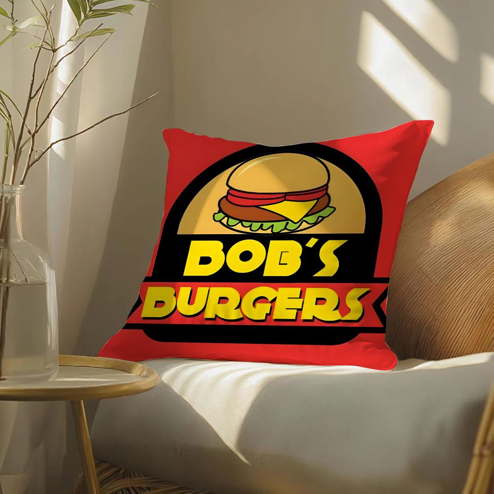 Sitcom Cartoon B-Bobs Burgers Pillow Case Pattern Printed Pillowcase For Living Room Sofa Cushion Cover & Bedroom Decor