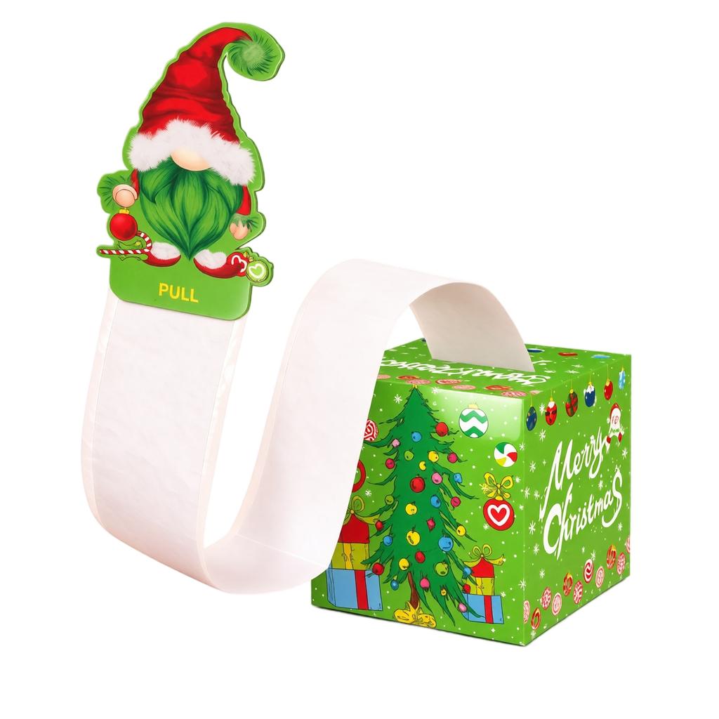 Christmas Pull Box, Gift Box Prop for Christmas Party Decorations and Setup