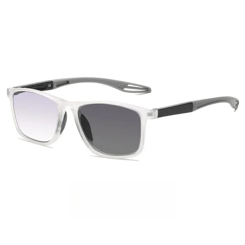 Herren Damen Photochrome Lesebrille Trendy Vintage Verlaufgläser Fernsichtbrille Unisex Ultraleicht Anti-UV Alterssichtigkeit