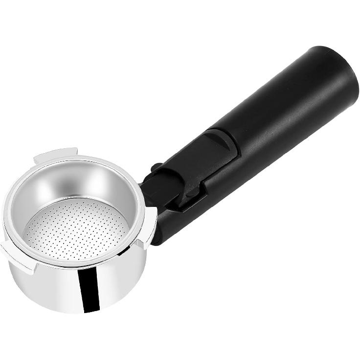 Alliteqwe 51mm Steel Bottomless Coffee Portafilter for Professional Coffee Maker Accessory