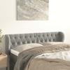 VidaXL Headboard with Ears Light Grey 163x23x78-88 Cm Velvet3117534