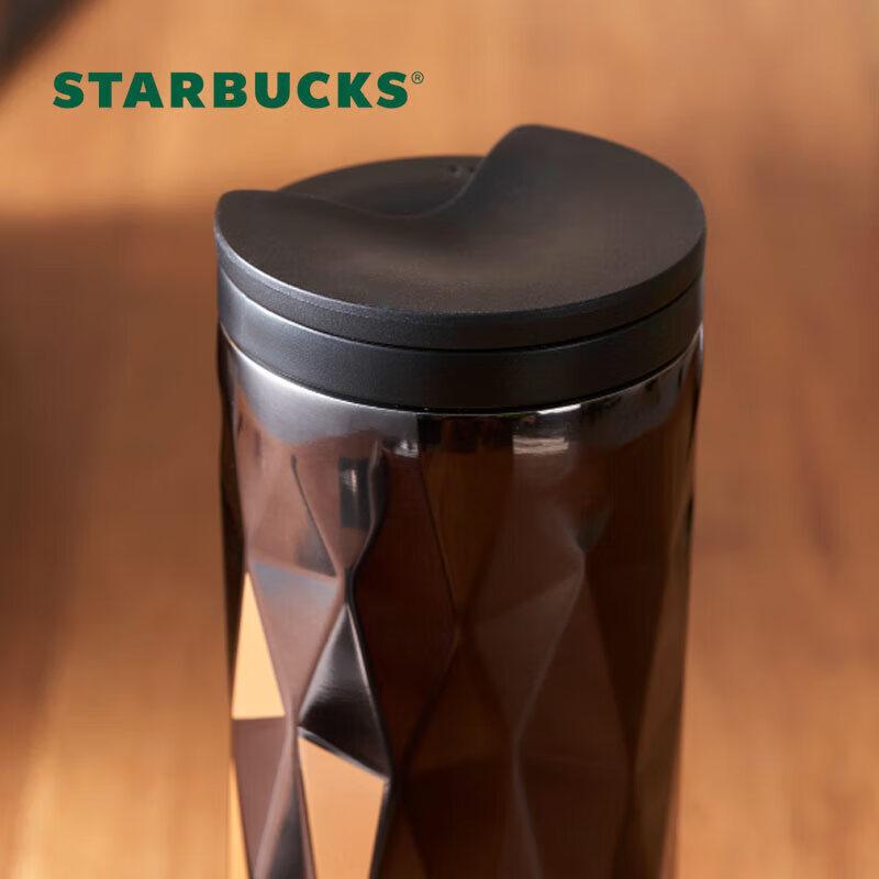 Starbucks Classic Black Gold Hexagonal Stainless