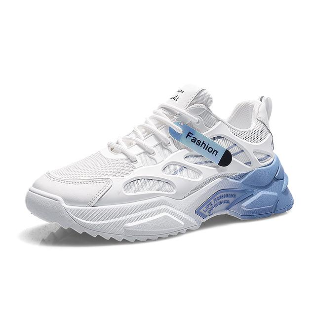 Zapatos Deportivos de Moda de Verano para Hombre Malla Transpirable para Exteriores Zapatos de Correr Baloncesto Tendencia Urbana Zapatos que Aumentan la Altura para Hombre