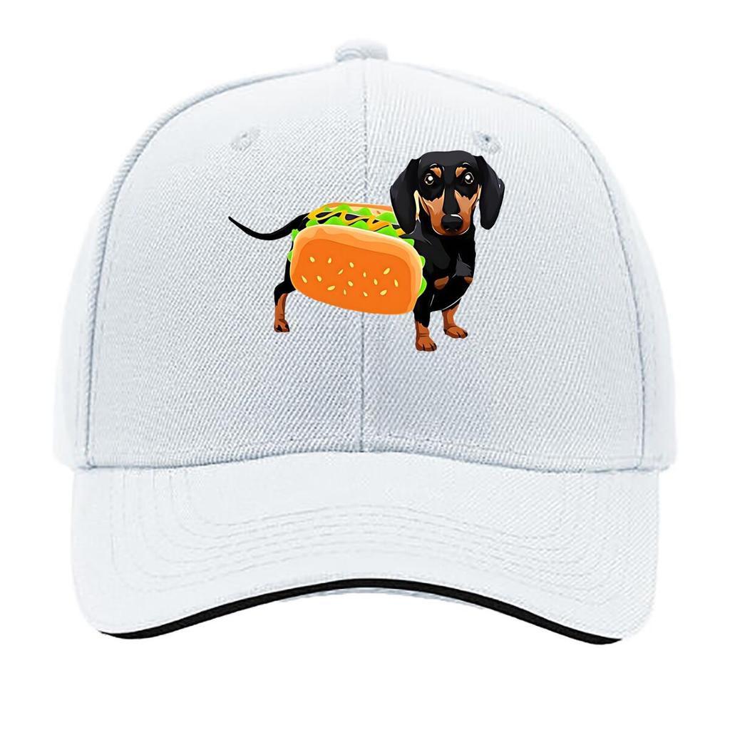 Hot Dog Shaped Dog Fabric Party Costume Hip Hop Hat Fashion Outdoor Sports Sandwich Baseball Cap