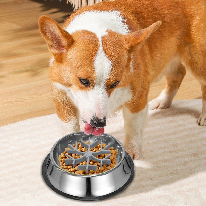 Food grade silicone non-slip slow feeding bowl slow feeding dog bowl dishwasher safe maze dog bowl suitable for fast eating dogs