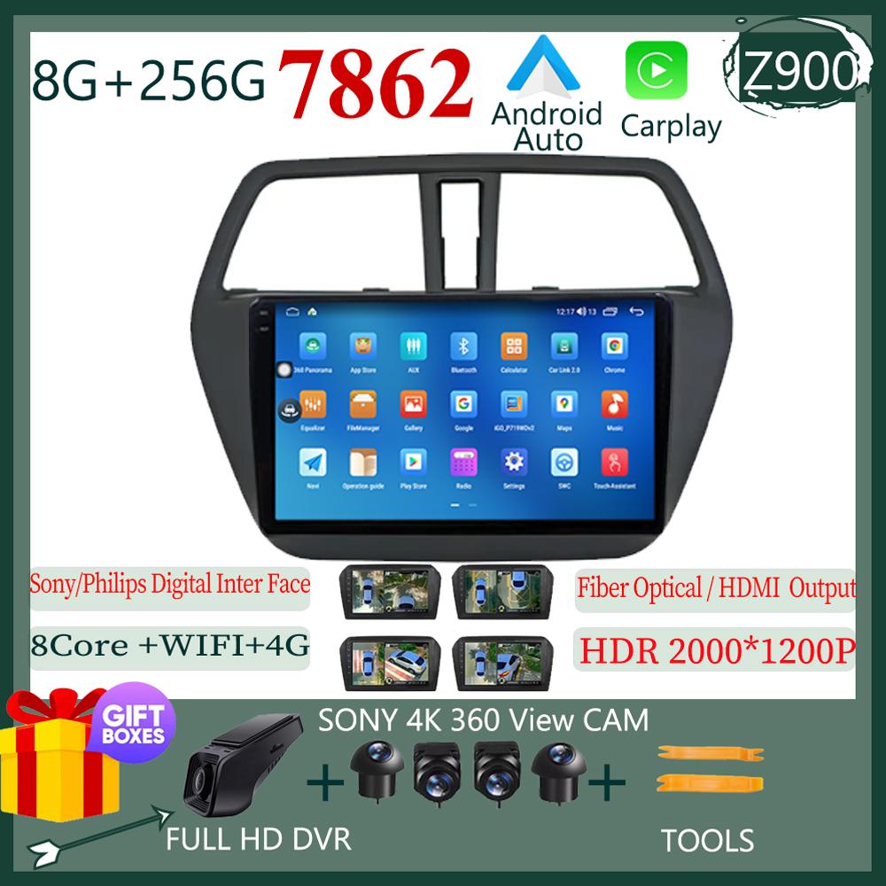 Android 14 Navigation Multimedia For Suzuki S-cross SX4 2014 2015 2016 2017 Car Radio Navigation GPS Multimed NO 2DIN DVD 5G BT