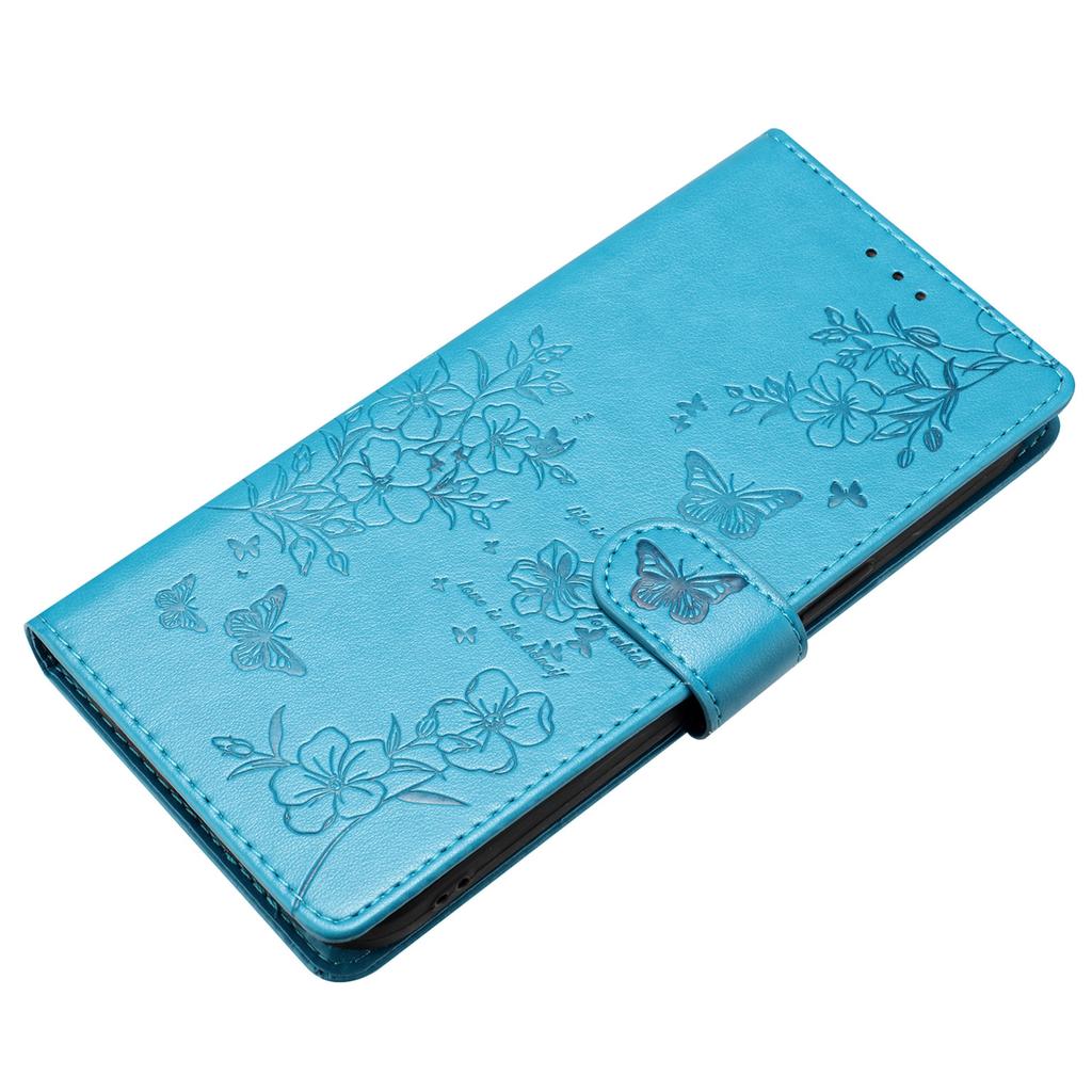 Für Samsung Galaxy A35 5G Portemonnaie Hülle Schmetterling Blumendruck Leder Handyhülle