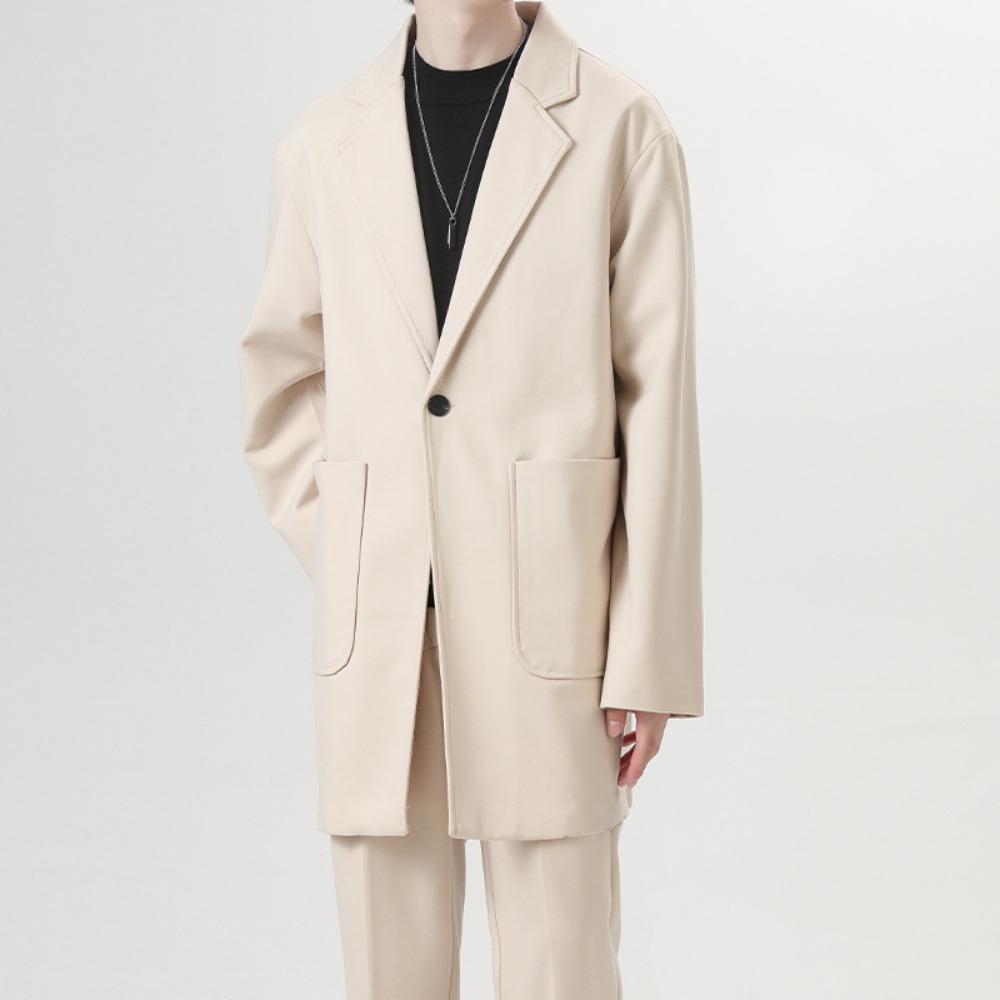 

Шерстяное пальто средней длины, тренч, молодежный костюм, свободное мужское пальто 4XL