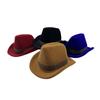 Vintage Western Cowboy Hat Ring Box Flocked Creative Ring Box Jewelry Storage Boxes  Wedding
