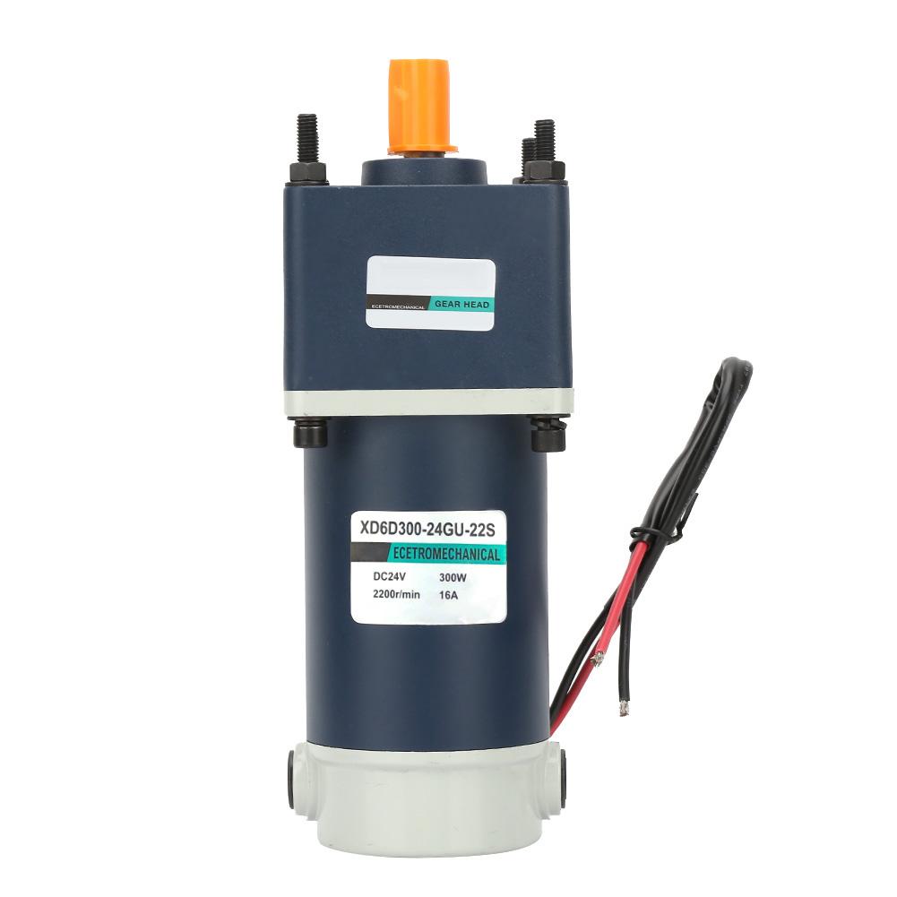 

Permanent Magnet Motor 24V 300W High Torsion Permanent Magnet Geared Metal Gear Reducer Motor 15mm Shaft