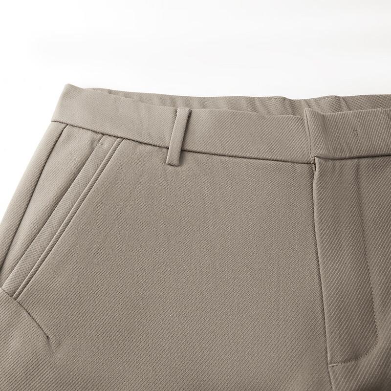 FIRS Men's Brushed Thickened Twill Straight-Leg Casual Pants