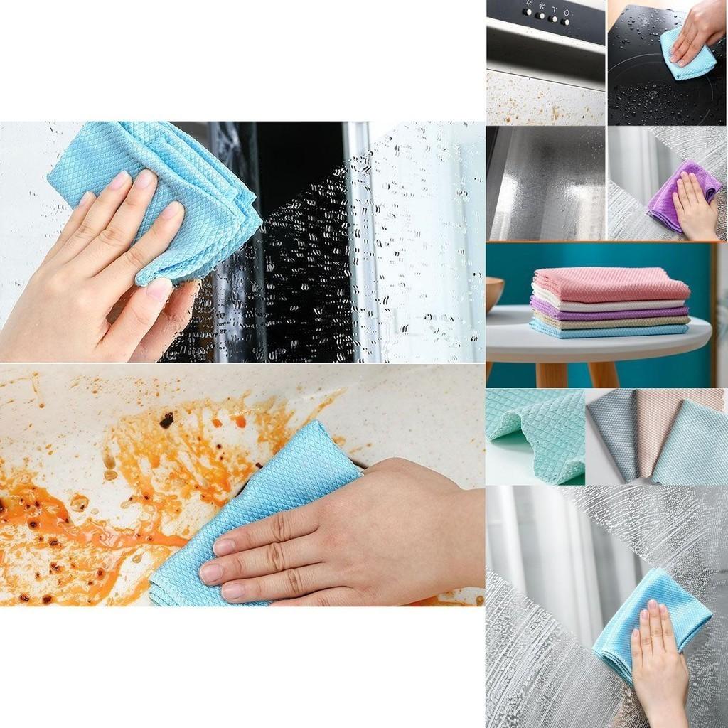Soft Comfortable Durable Reusable Nanoscale Streak-free Miracle Cleaning Cloths