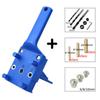 Kit di 41 guide per trapano per lavorazione del legno, perni di centraggio, localizzatore di fori dritti, strumento per fori di trapano per legno