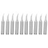 10Pcs Solder Iron Tip Brass Internal Heating   Free Soldering Iron Tools 900M‑T‑Bent I
