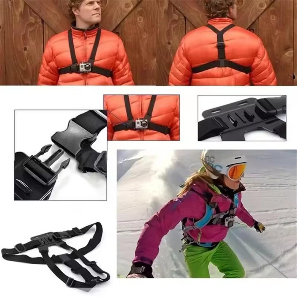 Roreta Action Camera Kit Head Strap Chest Strap Phone Holder for GoPro Phone Osmo Enhanced Stability Versatility Stand 5