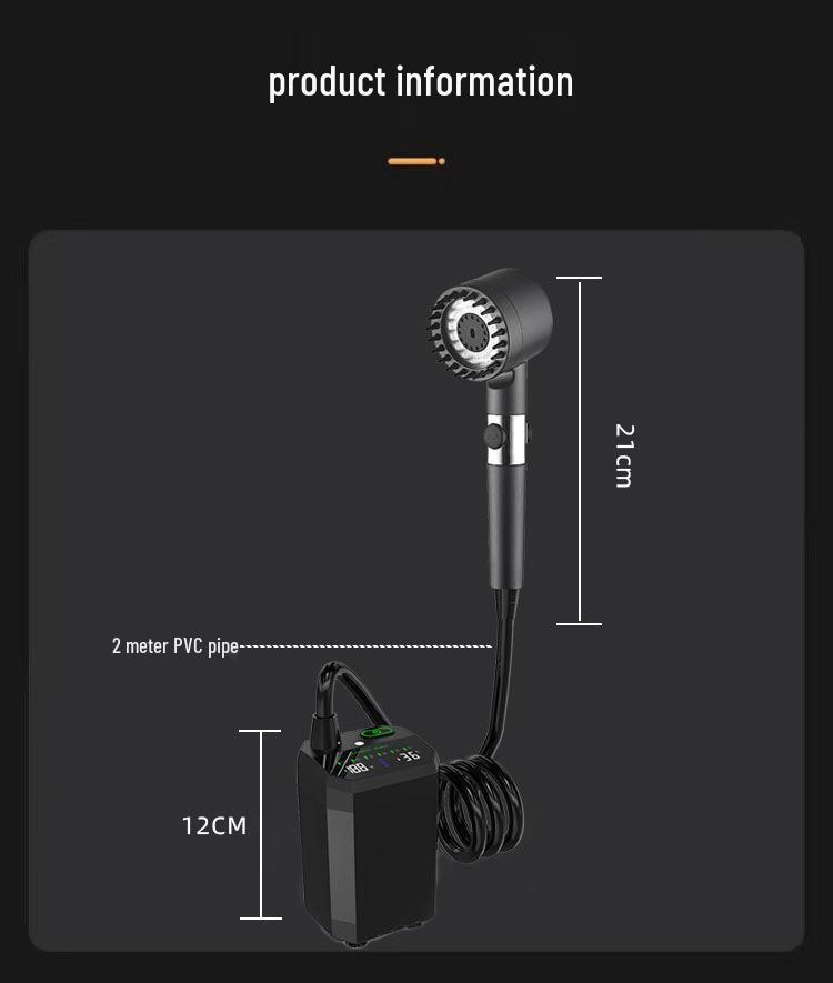 Portable Electric Shower for Outdoor and Dorm Use in Rural Areas