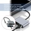 Lightweight Ethernet Converter USB C to RJ45 Adapter with Gigabit Speed and Double USB Port Wide Use PD60W Charging